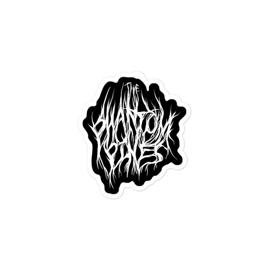 Black Metal Logo Sticker